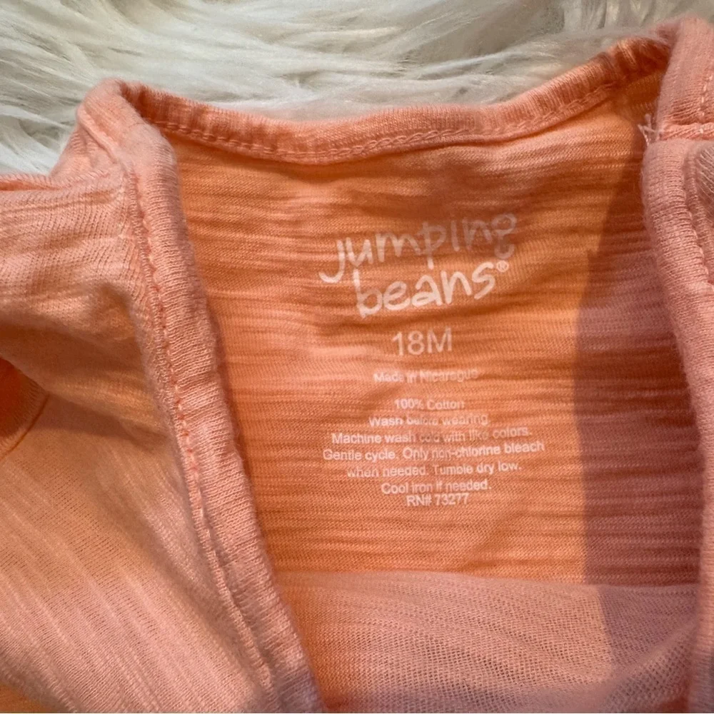 Jumping Beans Toddler Girls‎ 18M Coral Ruffle Top Tie Dye Skort Set